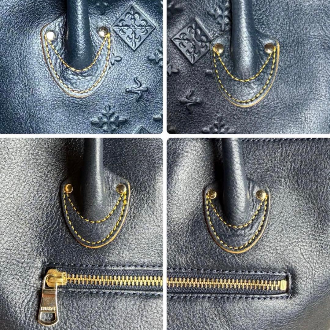 ponko様専用】russet モノグラム トートバッグ レザー 肩掛け可 - メルカリ