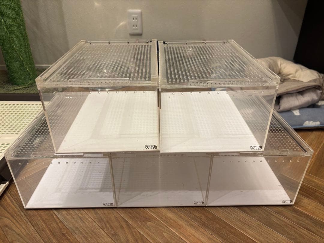 レプタイルボックス5ケース　爬虫類飼育ケース Amazon | ChoyClit レプタイルボックス 爬虫類 飼育ケース 虫かご 大