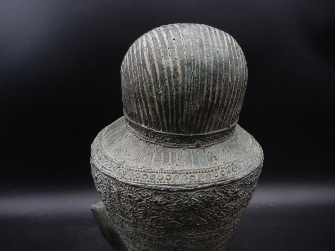 タイ仏教美術 青銅製 仏頭 スコータイ アユタヤ ガンダーラ ビルマ