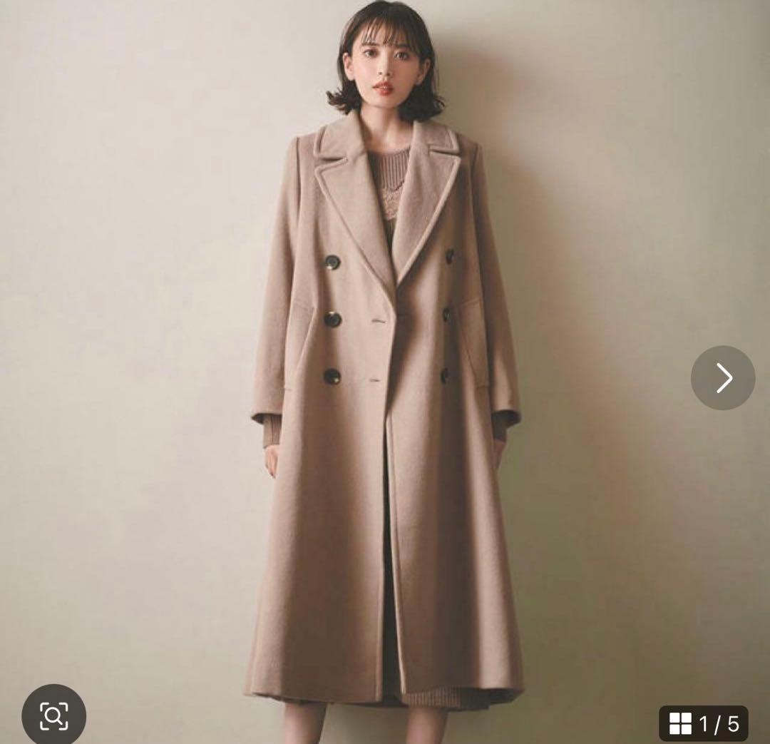 COCO DEAL ココディール】バックフレアロングコート ベージュ 1サイズ
