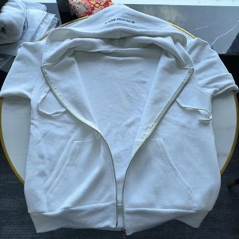 クロムハーツ×ローリングストーンズ ジップパーカー 白×青 - メルカリ