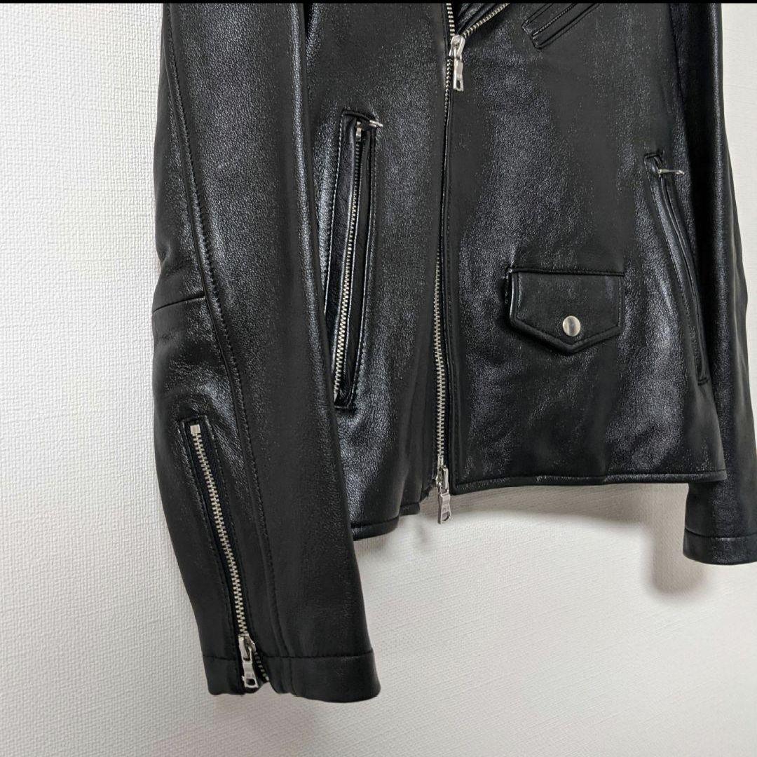 ユナイテッドアローズ ダブル ライダース レザージャケット 羊革