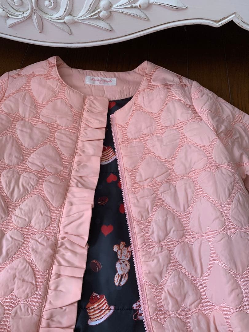 シャーリーテンプル ハート柄ジャケット 120 S1151006875 - フリース