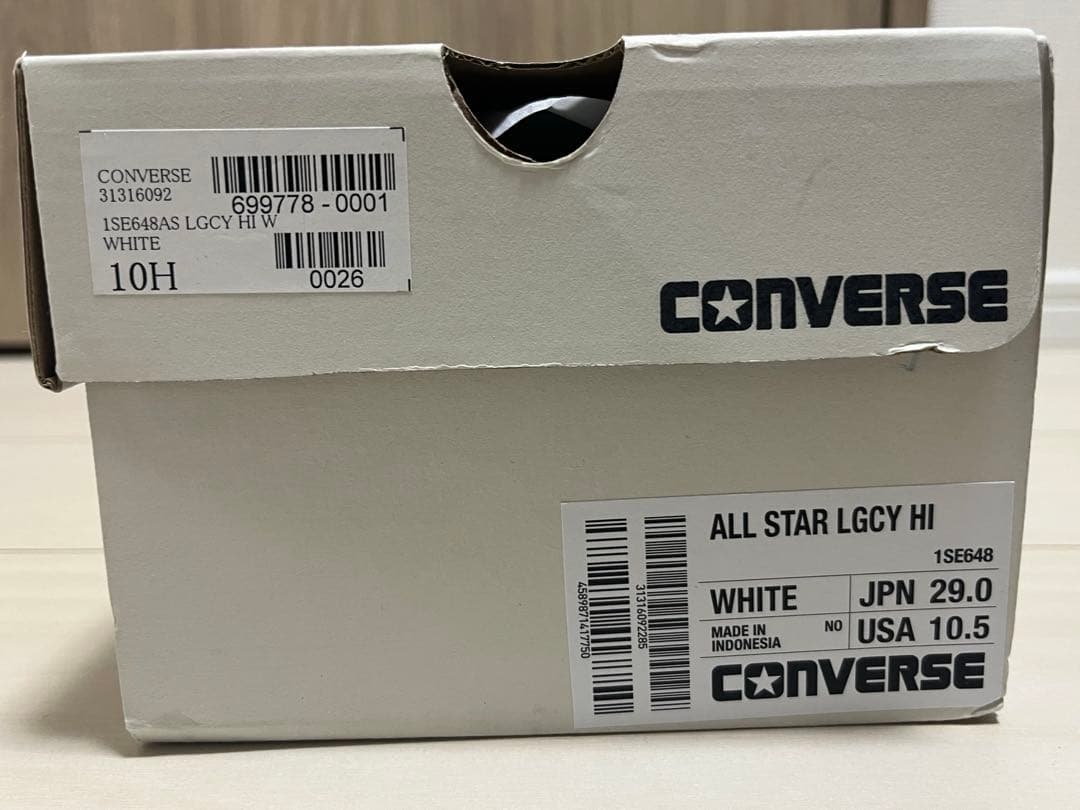 【新品、未使用】オールスター LGCY HI ホワイト 29.0cm