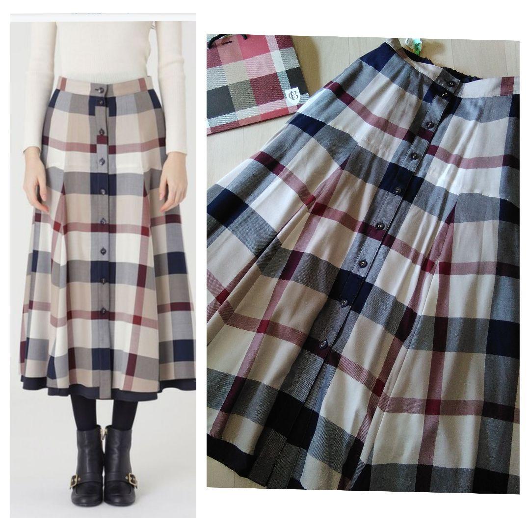 美品 クレストブリッジBlue Lab:EZUMiマットストレッチタフタスカート