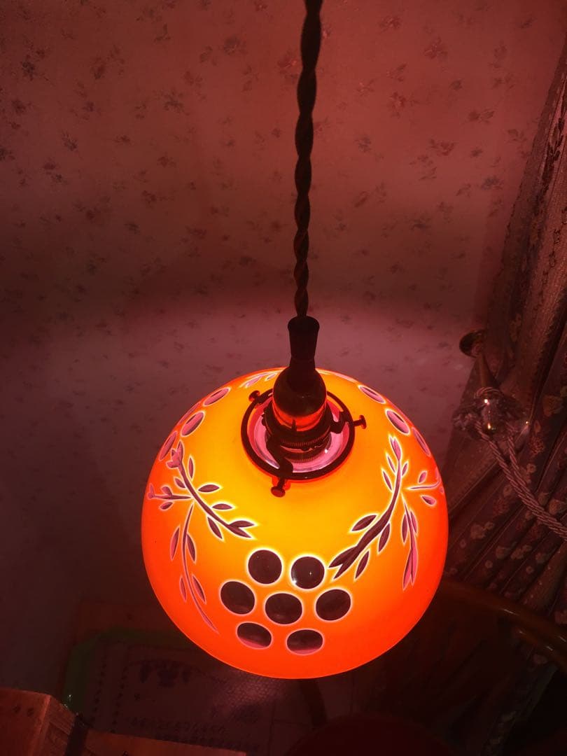 大正時代 赤切子 電笠 電傘 ランプシェード - メルカリ