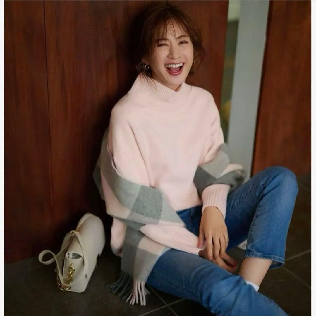 完売　23区 S ウールカシミヤブレンド スタンドネック ニット ¥19,910 セール】 【好評につき新色追加/CLASSY.1月号掲載】ウールカシミヤ