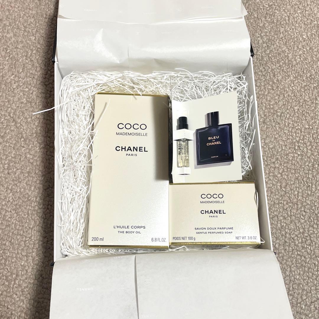 ☆新品未使用☆シャネル マドモアゼル ボディオイル＆石鹸 ギフトセット CHANEL（シャネル） [正規ラッピング済] ココ マドモアゼル ボディ