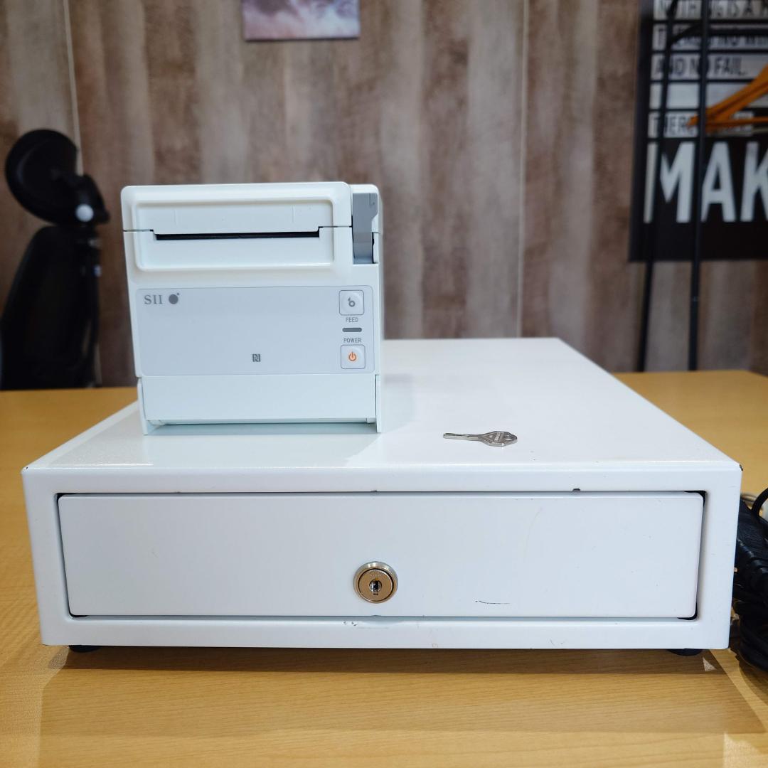 【動作確認済】SII RP-F10 レシートプリンター＋キャッシュドロア 鍵付 セイコーインスツル SII RP-F10 コンパクト レシートプリンター USB