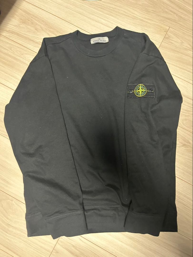 STONE  ブラック トレーナー　S ストーンアイランド スウェット トレーナー ブラック メンズ STONE