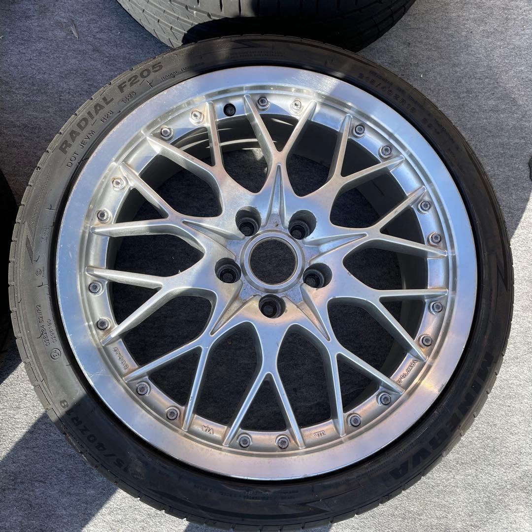 アルミ　ホイール 18×7.5JJ ET42 5H PCD114.3 バリ溝