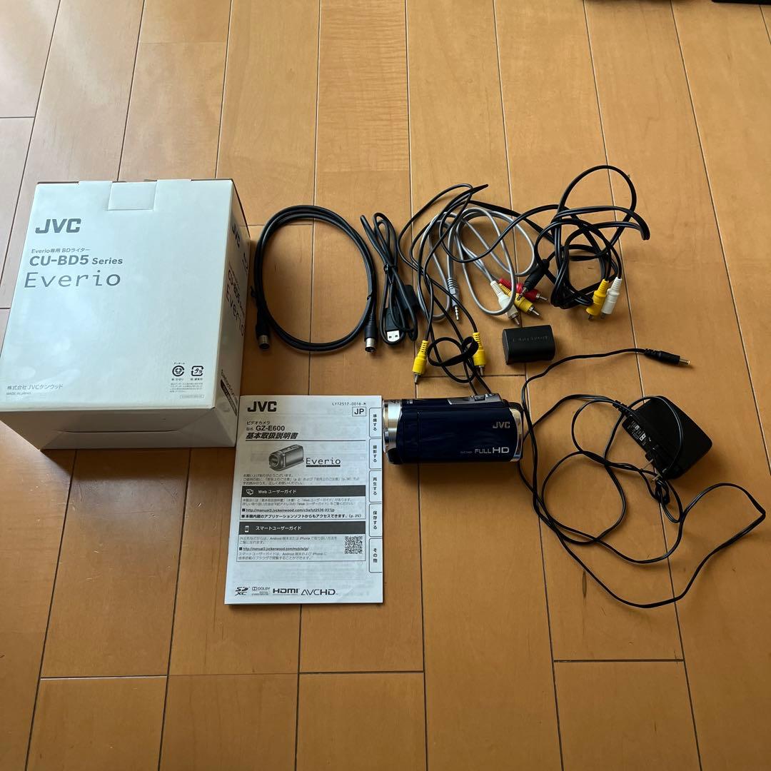 JVC GZ-E600-W ブルーレイディスクライター CU-BD5-E セット Yahoo!オークション -「cu-bd5」の落札相場・落札価格