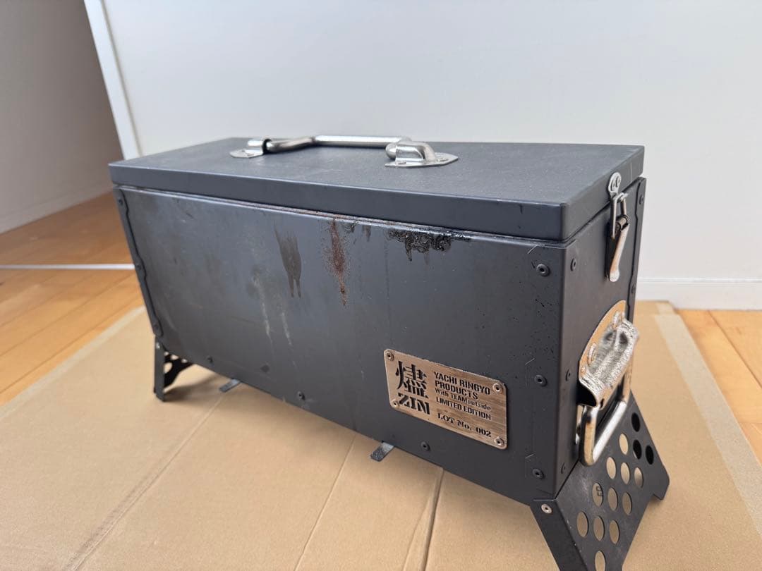 炭火オールラウンドボックス 燼［ZIN］ 田中ケンさん発案！「炭火グリル」と「火消し壺」が合体したミリタリー