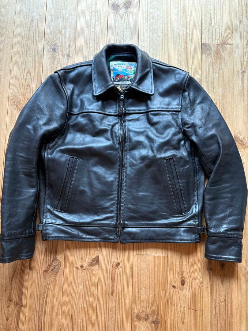 エアロレザー ホースハイド ハイウェイマン ライダース 馬革 稀少 美品 茶芯 楽天市場】エアロレザー AERO LEATHER ライダースジャケット