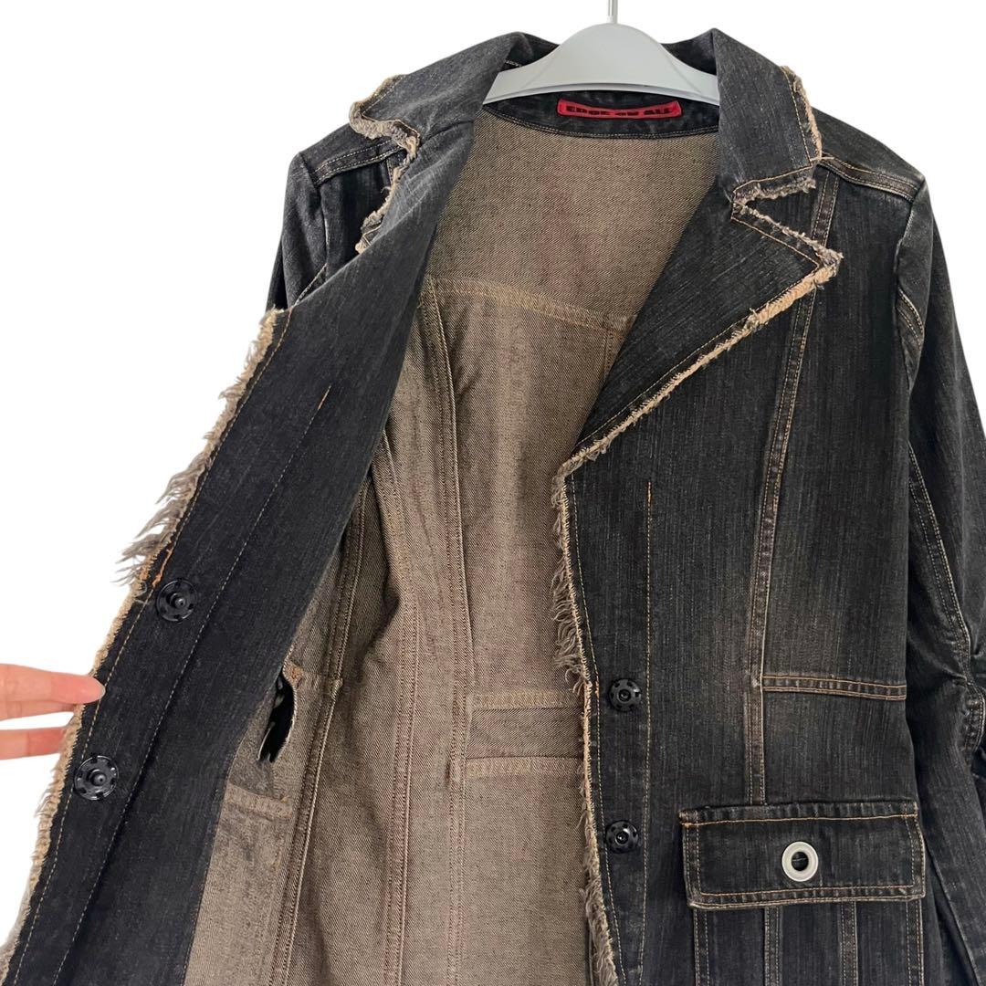 00s y2k 変形 ギミック デニムジャケット グランジ モード 個性派
