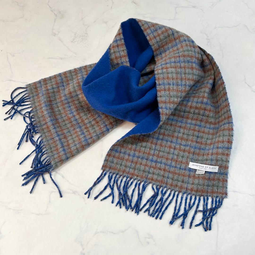 【Drawer別注】JOHNSTONS OF ELGINカシミヤチェックマフラー Drawer別注】JOHNSTONS OF ELGINカシミヤチェックマフラー - メルカリ