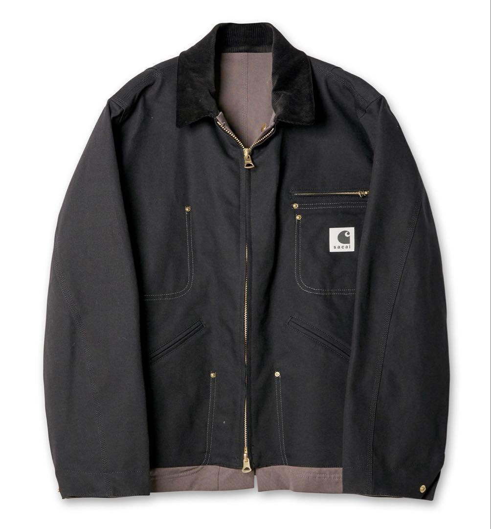 sacai Carhartt WIP Reversible Jacket 黒 Carhartt WIP x sacai Reversible Duck Jacket 3colors Black Gray