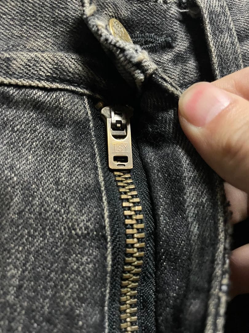 進藤大輝様専用TSY RIPPED WIDE STRAIGHT BLACK - メルカリ