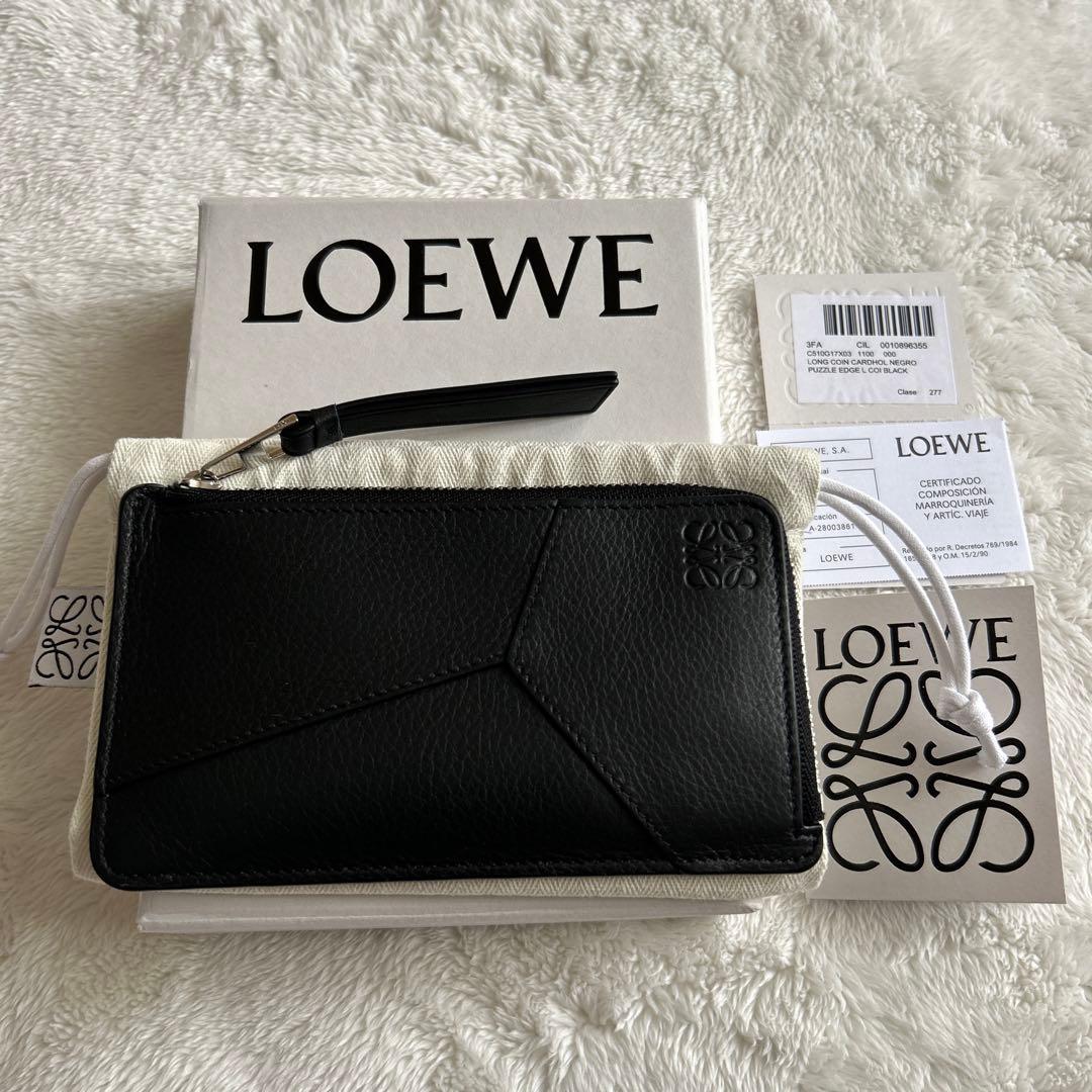 未使用級】ロエベ パズル ロング コインカードホルダー フラグメント