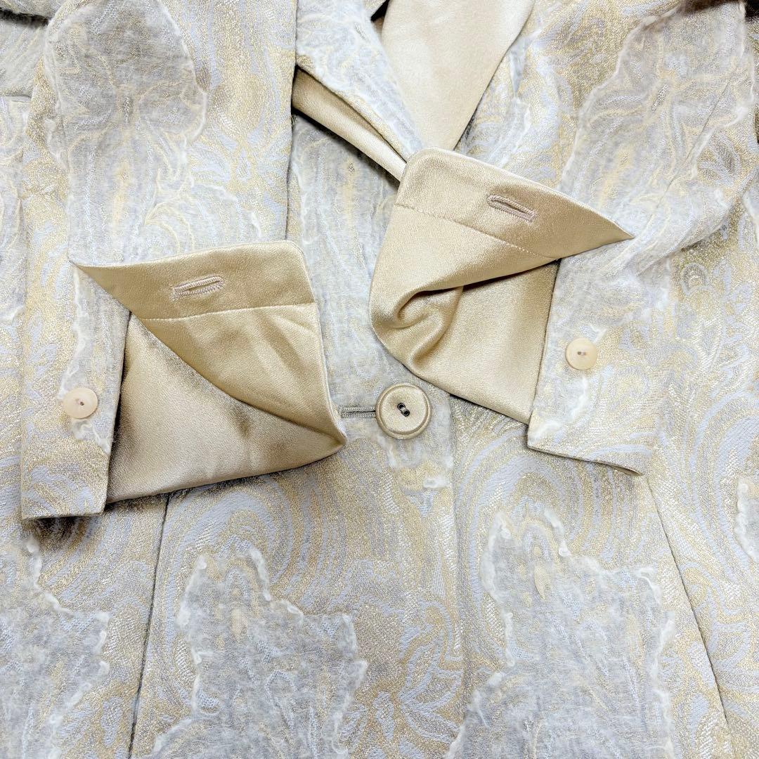 HIROKO KOSHINO テーラードジャケット L ペイズリージャガード