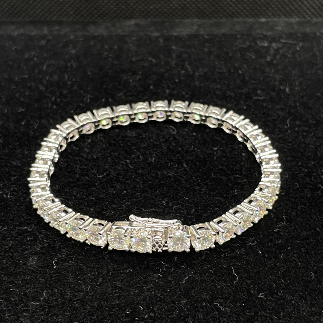 モアサナイト ブレスレット 5ミリ 17cm 【5BS17】 モアサナイト 17cm