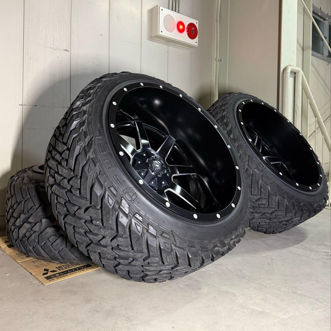 タイヤ・ホイール FUEL MAVERICK 35x13.5R24 Fuel Fuel Milled Gloss Black Maverick Wheel D6101785G157