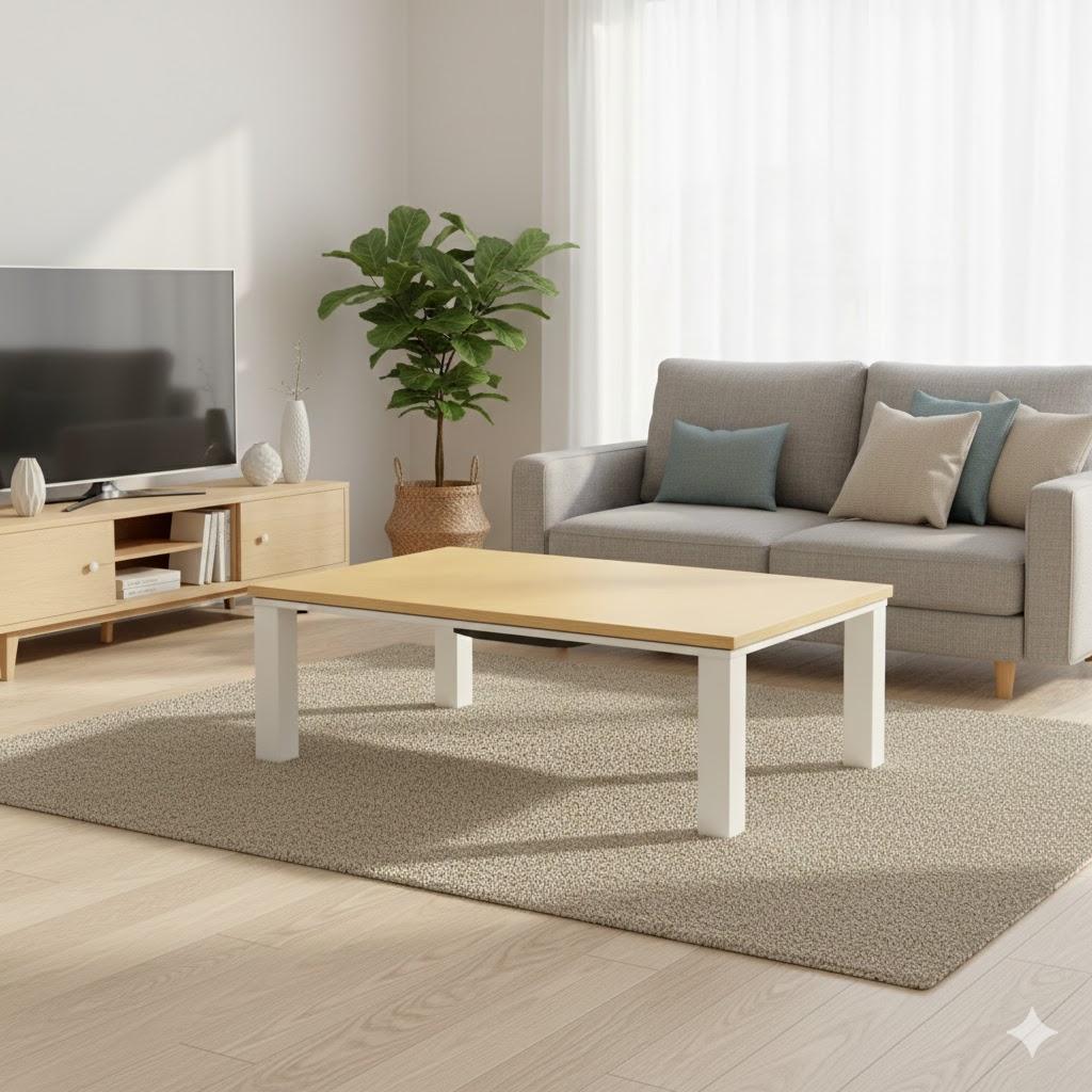 ゆーじー　広々使える105cm幅の家具調カジュアルこたつ ぼん家具 こたつ コタツ 本体 こたつテーブル 長方形 105×60