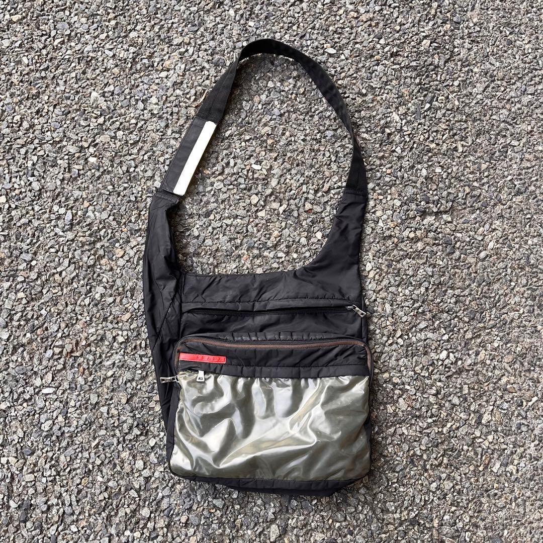 90s PRADA SPORT ショルダーバッグ ブラック/グレー アーカイブ PRADA SPORT（プラダスポーツ） PRADA SPORT 99AW ヴィンテージ