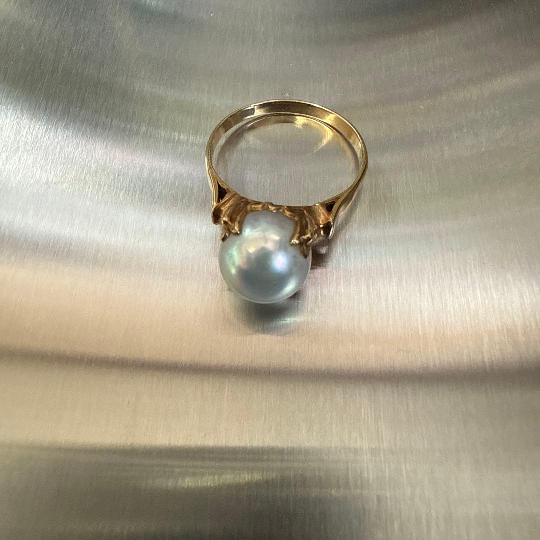 タ*ナ様 K18 ゴールド パールリング 3.4g 指輪