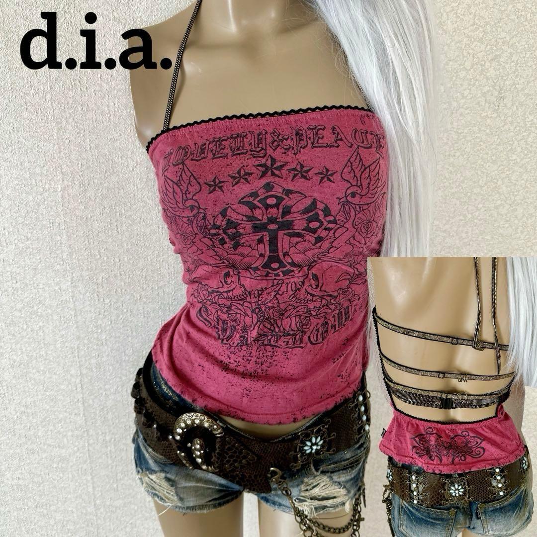 元祖【d.i.a.】背中ガンあき スカルベアトップ 平成当時物 元祖【d.i.a.】背中ガンあき スカルベアトップ 平成当時物