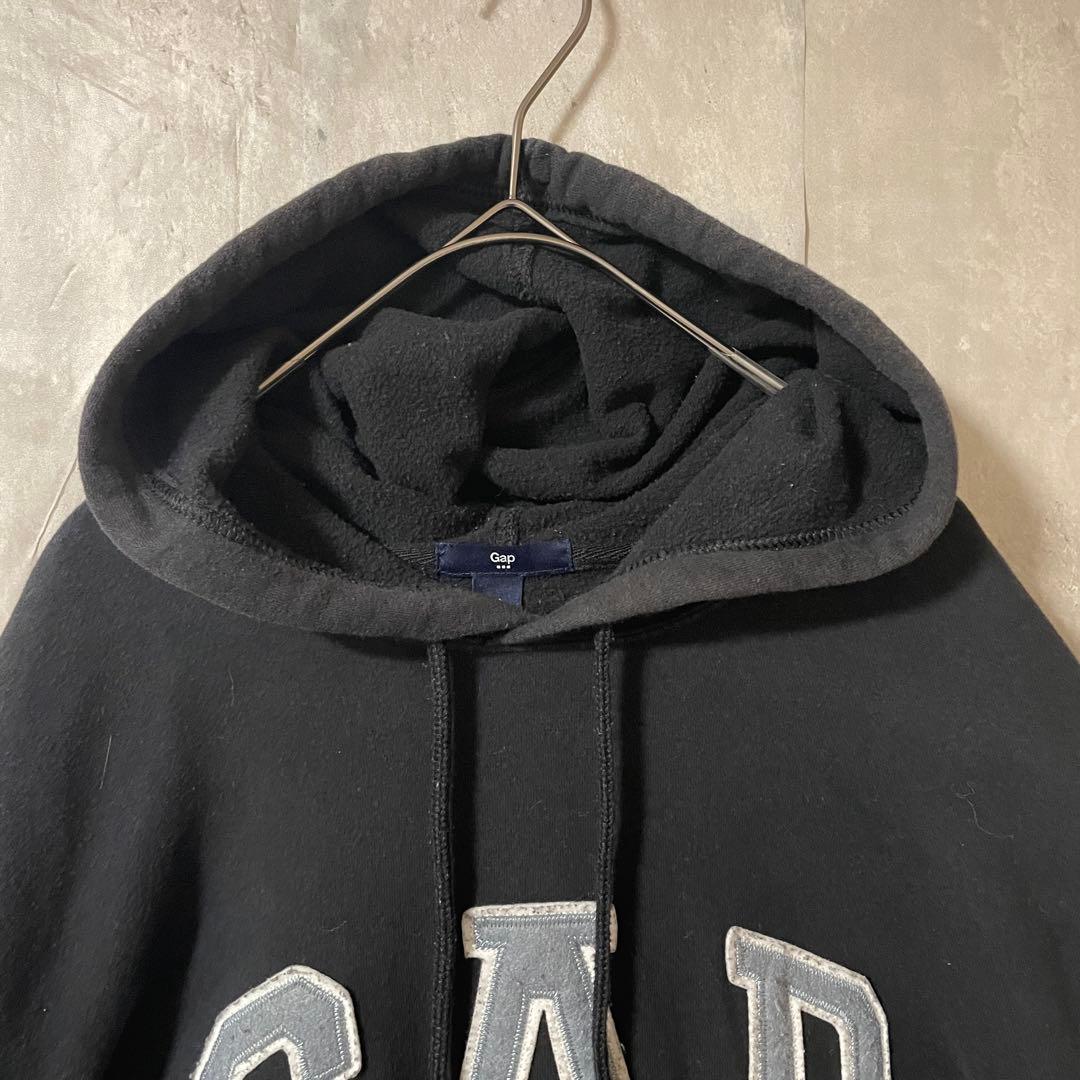 gapギャップパーカーフーディースウェットトレーナーフード付き黒