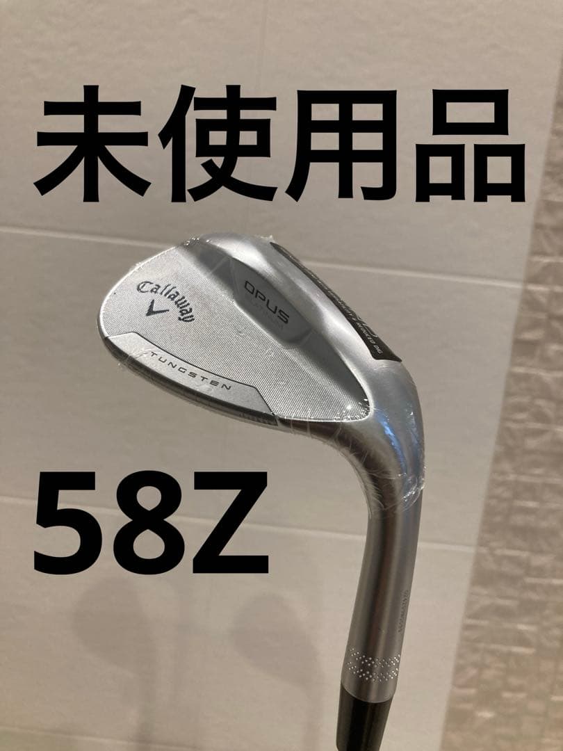 未使用品　OPUS プラチナム　58 Zグラインド 中古】 キャロウェイ OPUS PLATINUM クロム 58°/08°Z ウェッジ WG 純正