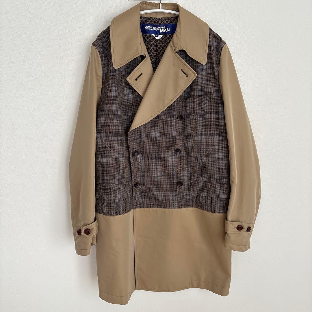 JUNYA WATANABE MAN トレンチコート Mサイズ Junya Watanabe MAN x Carharrt パネル トレンチコート | ニュートラル