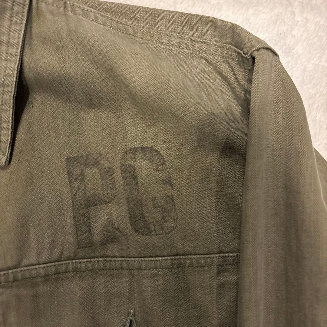 tmsmog1827ステンシル40s〜M-43 ヘリンボーンツイルHBT 40年代 40s アメリカ軍 米軍 ミリタリー カーキ M43 ヘリンボーン