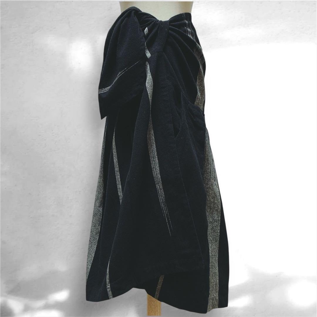 コムデギャルソン　70s　ヴィンテージ　着方がわからない　巻きスカート？　織柄 人と被りたくない。モード過ぎないCOMME des GARCONS 5日間コーデ