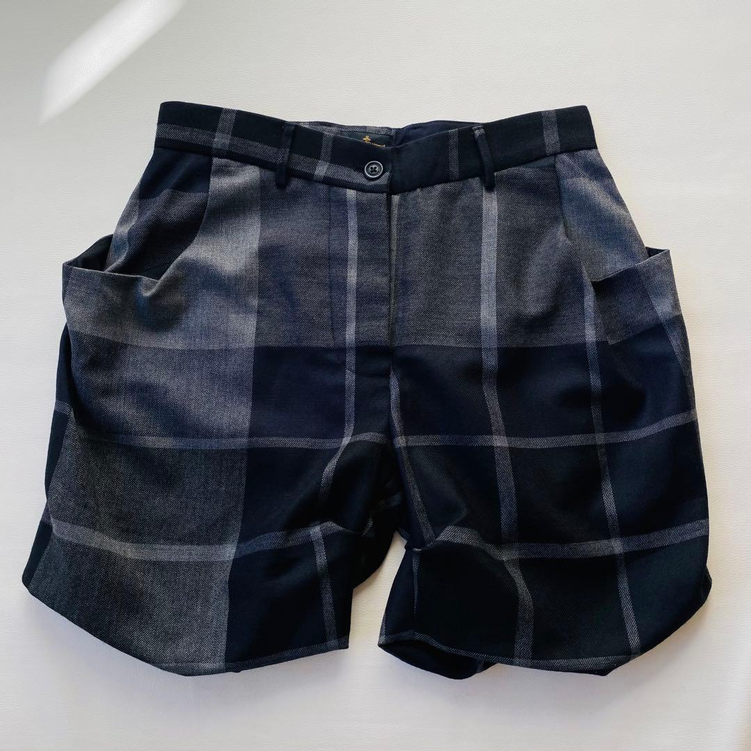 【極美品】ヴィヴィアンウエストウッド　ショートパンツ　変形　タータンチェック 1990年代初頭にVivienne Westwoodが生み出したオリジナルのタータン