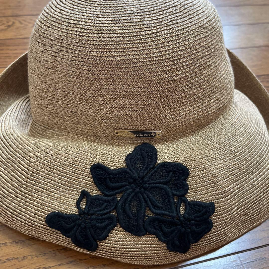 アシーナニューヨークアマンダ黒刺繍レースモチーフ帽子 - メルカリ