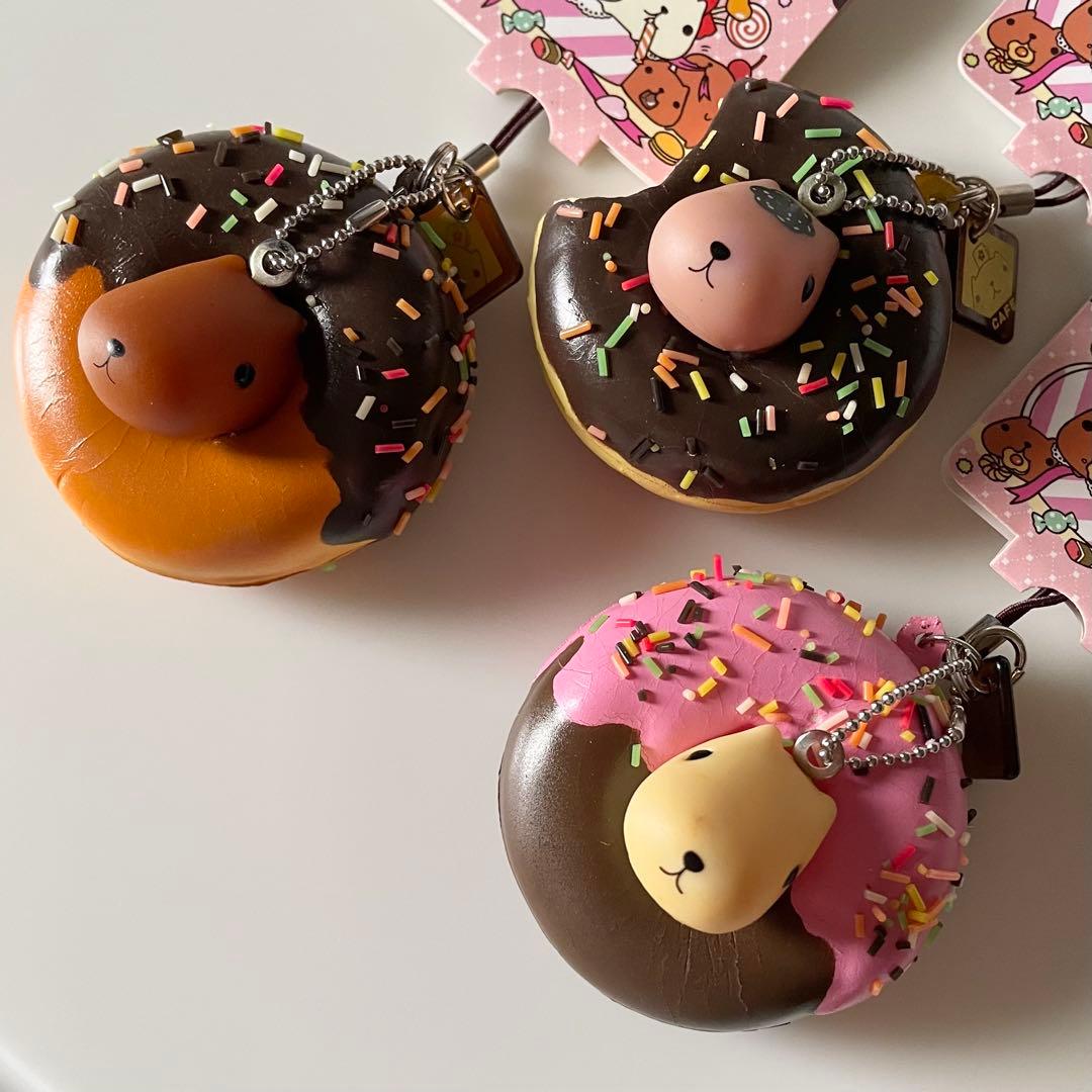 カピバラさん ドーナツマスコット スクイーズ 3個セット レア 日本限定 カピバラさん