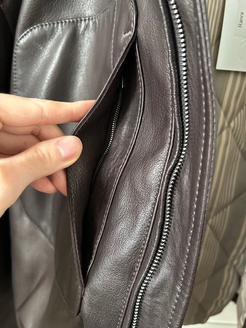 セ*ル様 RANRA 25AW sojourner leather jacket - メルカリ