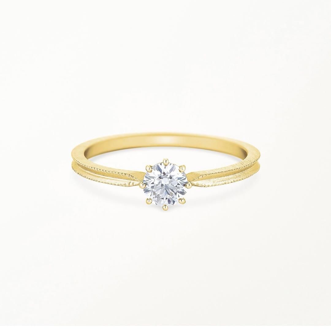 AHKAH ソルティアラウンドリング K18 ダイヤ 0.245ct - メルカリ