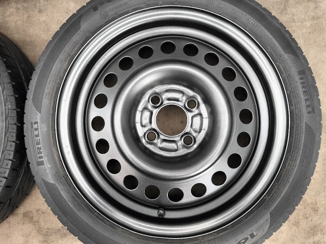 スチール 15×5.5J 4H/100 +40 165/55r15 ガンメタ塗装