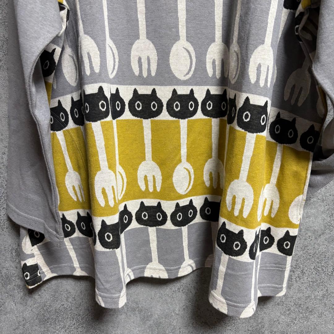 新品 マタノアツコ MEME・フォーク・スプーン柄パジャマ「4Lサイズ」①