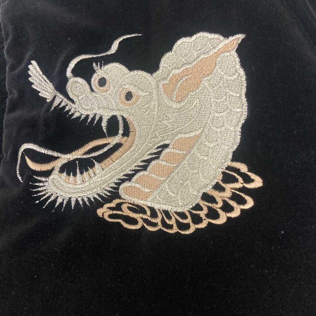 JAKE ジェイク 横須賀 スカジャン 別珍 和柄 龍 シルバー ブラック