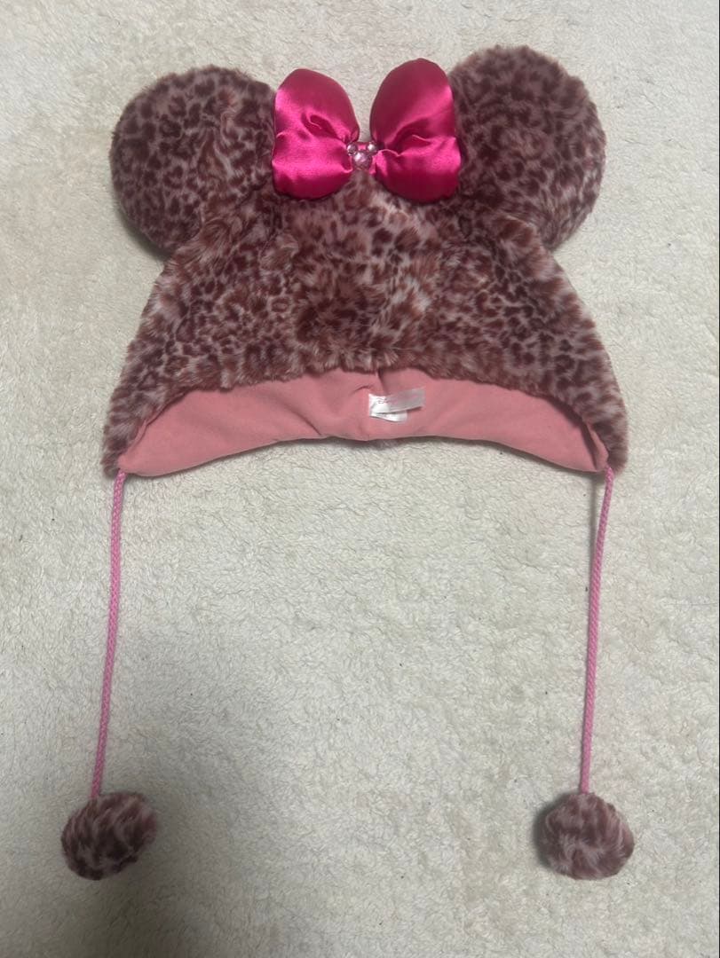 ディズニー　ミニーヒョウ柄ファンキャップ Disney - TDR ミニーちゃんヒョウ柄ファンキャップの通販 by a's shop