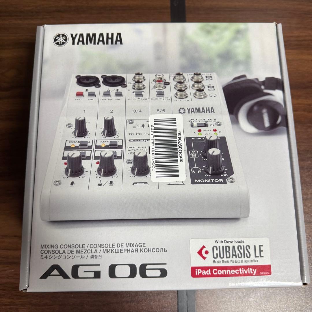 【新品未使用】YAMAHA AG06 ウェブキャスティングミキサー YAMAHA（ヤマハ） YAMAHA AG06 6チャンネル ウェブキャスティング