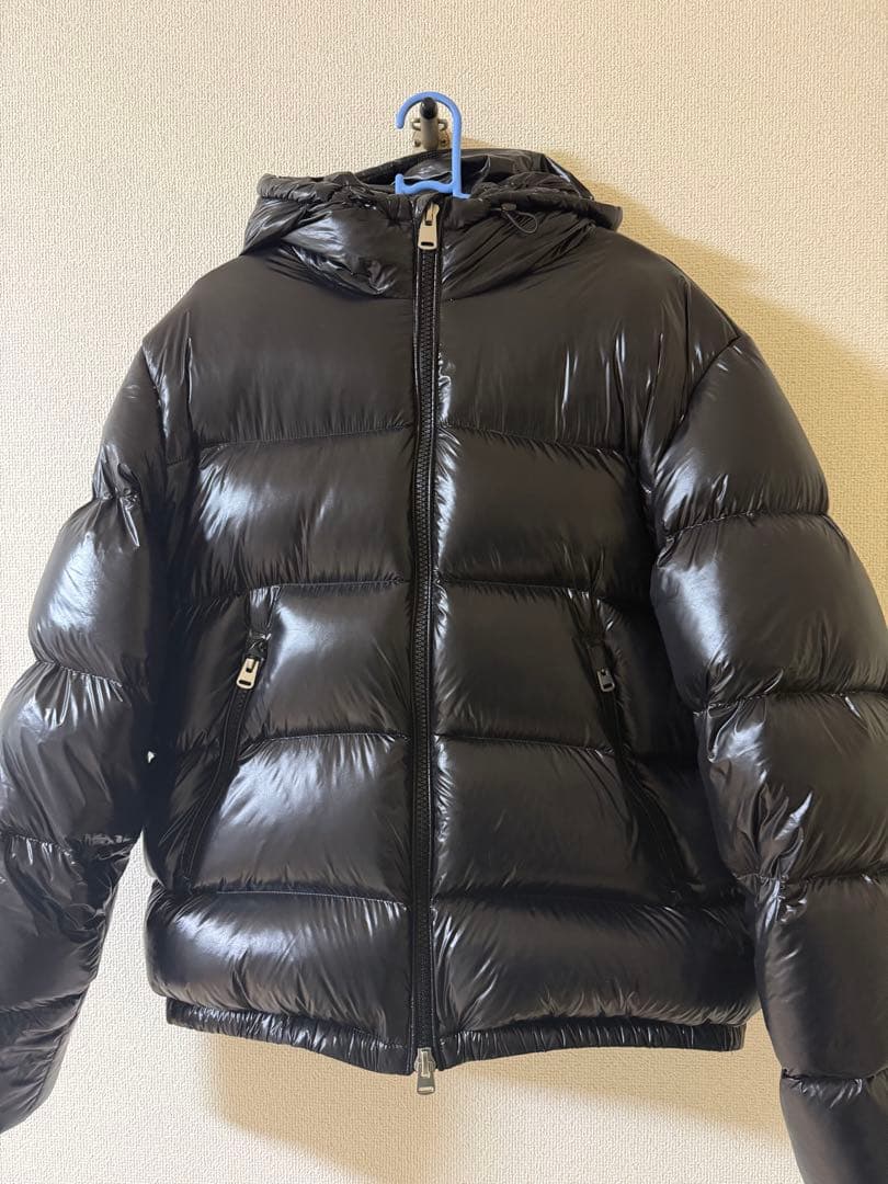 ZARA 黒の光沢ダウンジャケット フード付き ZARA 撥水防風フード付きダウンジャケット (ZARA/ダウンジャケット