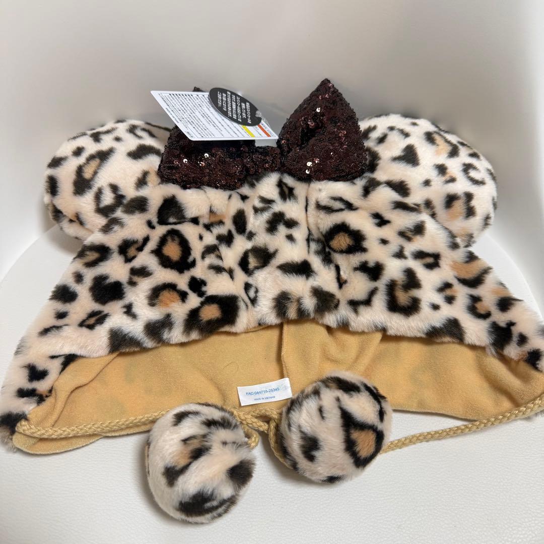 ディズニー ファンキャップ ヒョウ柄 ミニーマウス - メルカリ