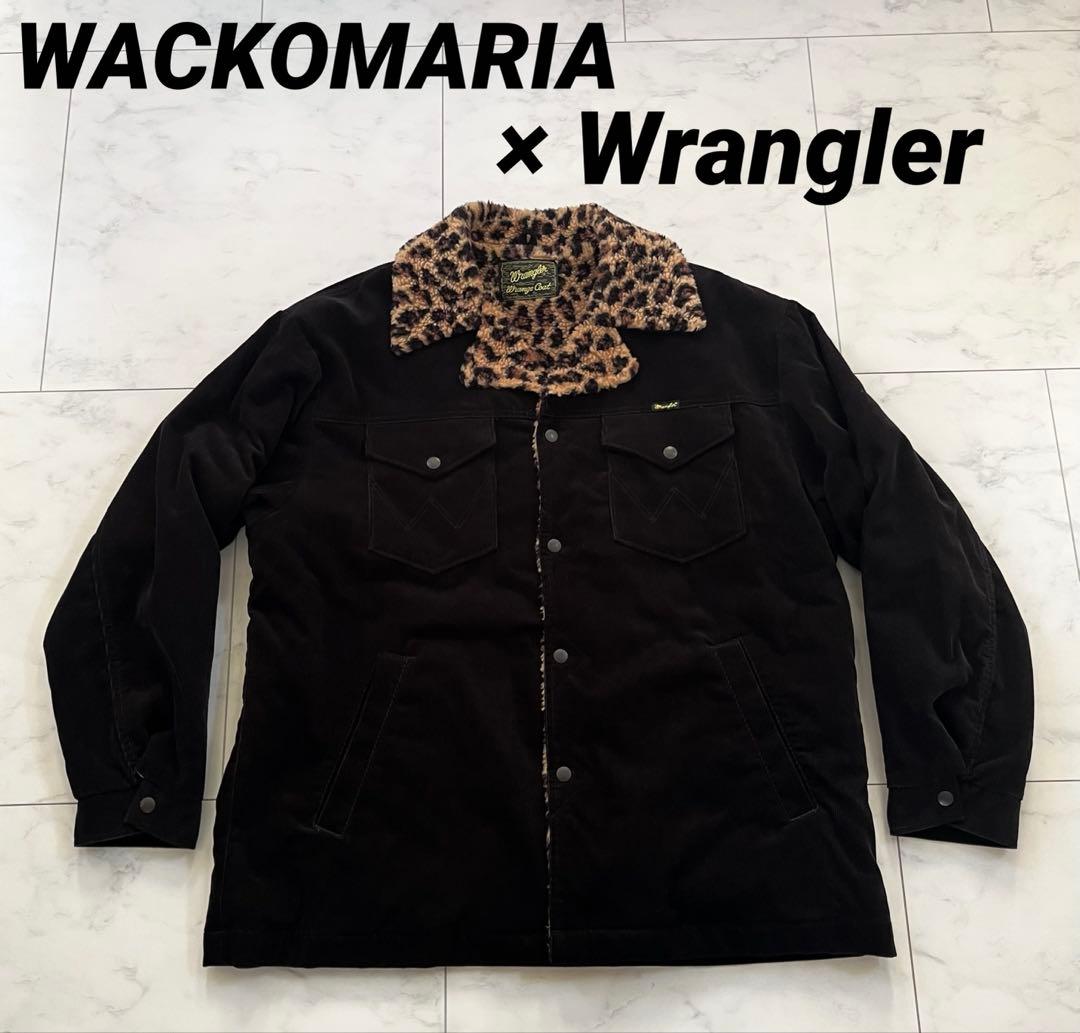 ワコマリア ラングラー ボアジャケット　CRIMIE CALEE ネイバーフッド ワコマリア×ラングラーのコラボウェア、“レオパード柄”ボア付きコート