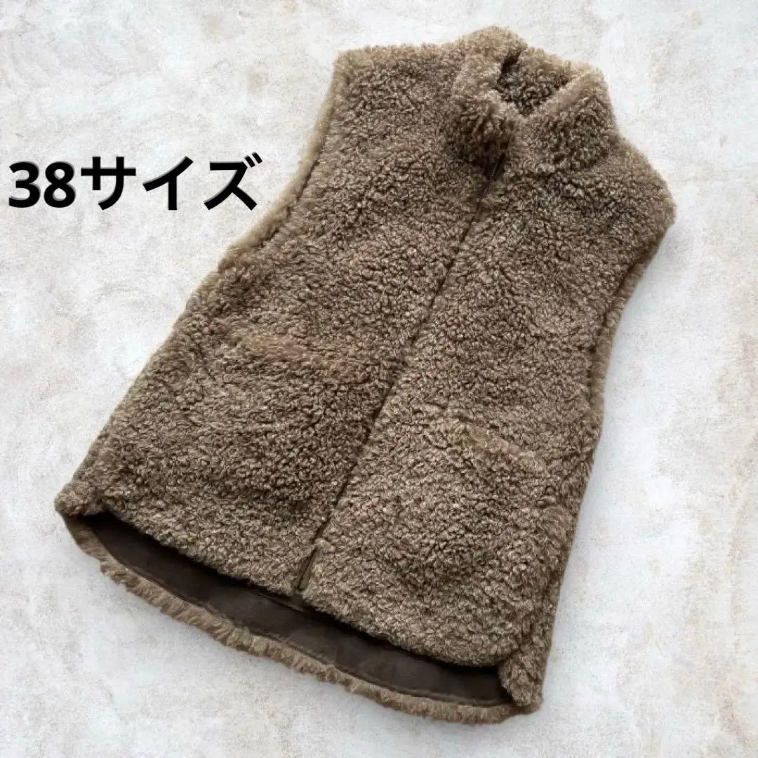 新品同様 anuke アンヌーク Eco Fur Vest MCA 38 - メルカリ