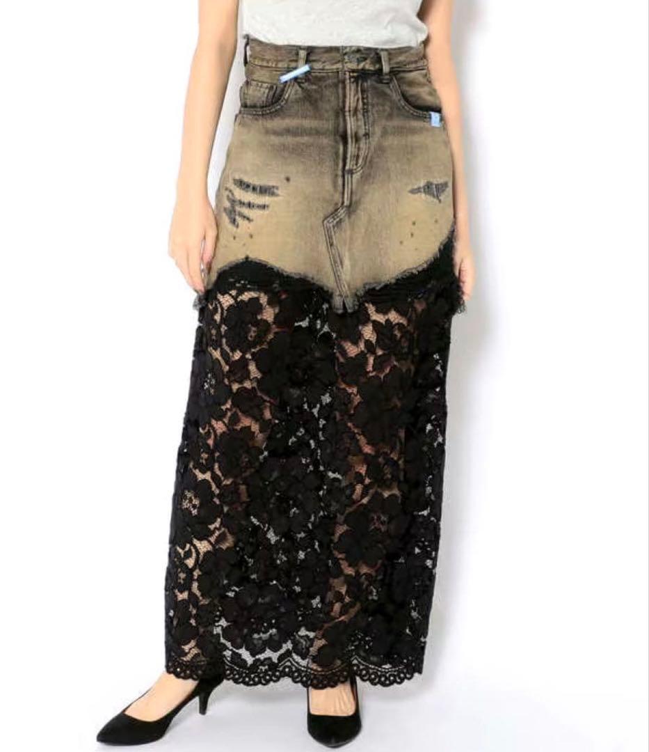 Maison MIHARAYASUHIRO デニムレイヤードスカート38 - メルカリ